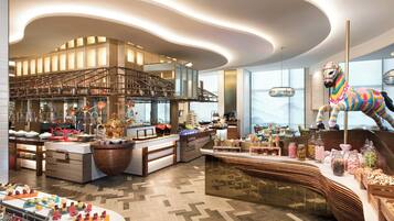 Breakfast, lunch, dinner served; local and international cuisine