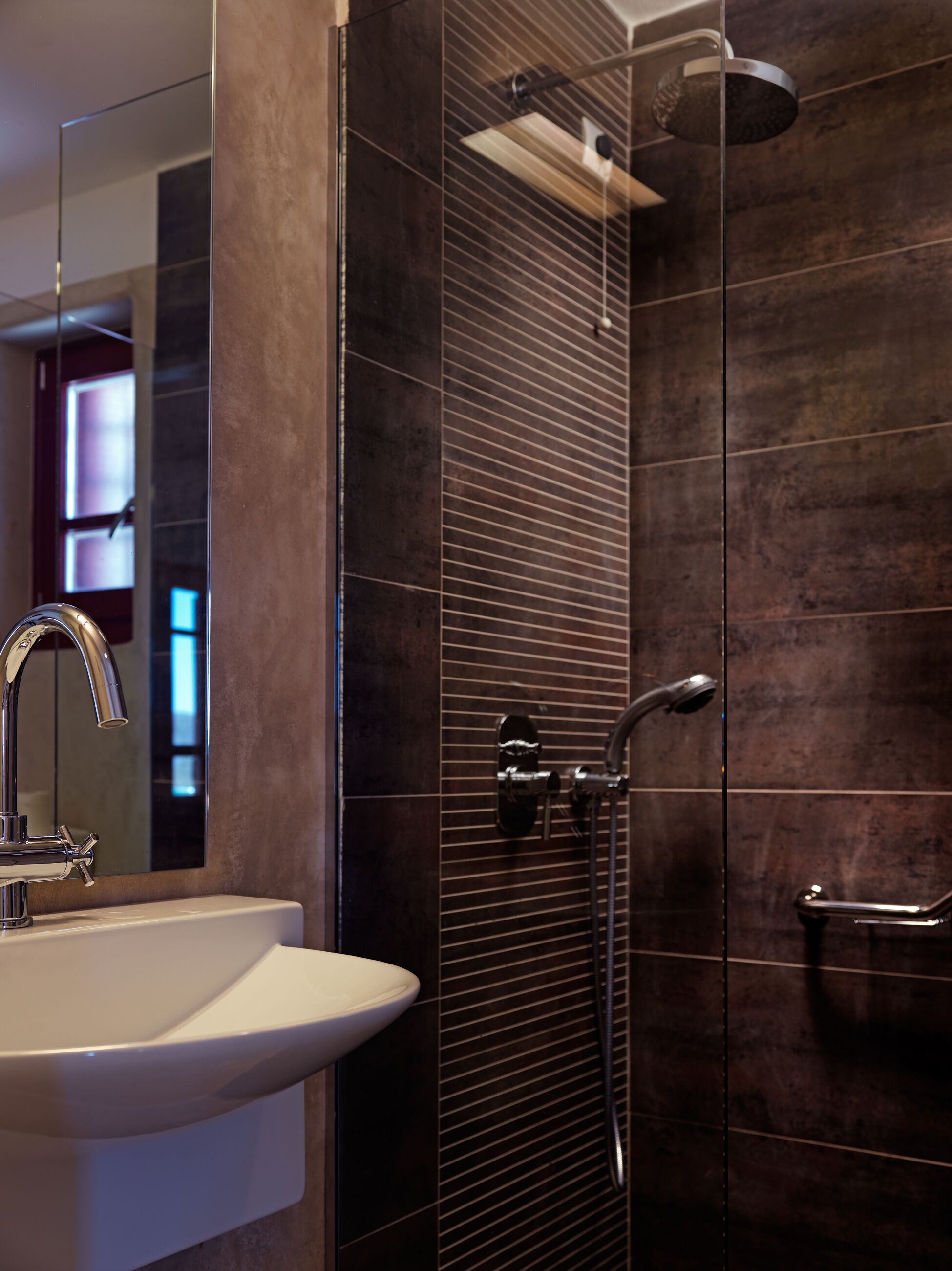 Suite (Paroustia) | Bathroom | Shower, designer toiletries, hair dryer, bathrobes