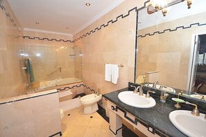 Villa, 5 Bedrooms | Bathroom | Shower, towels - Villa Manana, Ocho Rios 5BR (Ocho Rios)