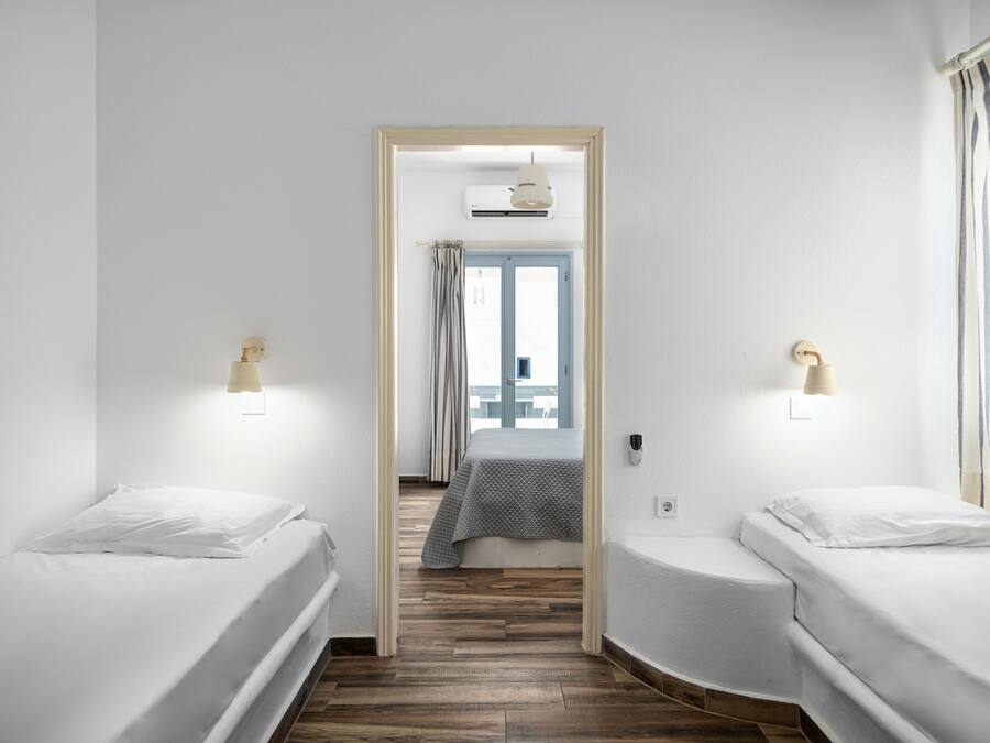 Two Bedroom Family Room with Street View | In-room safe, desk, iron/ironing board, free WiFi