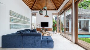 Family Villa | Living area | LED TV, DVD player - Villa Sanook by Villa Finder (Seminyak)