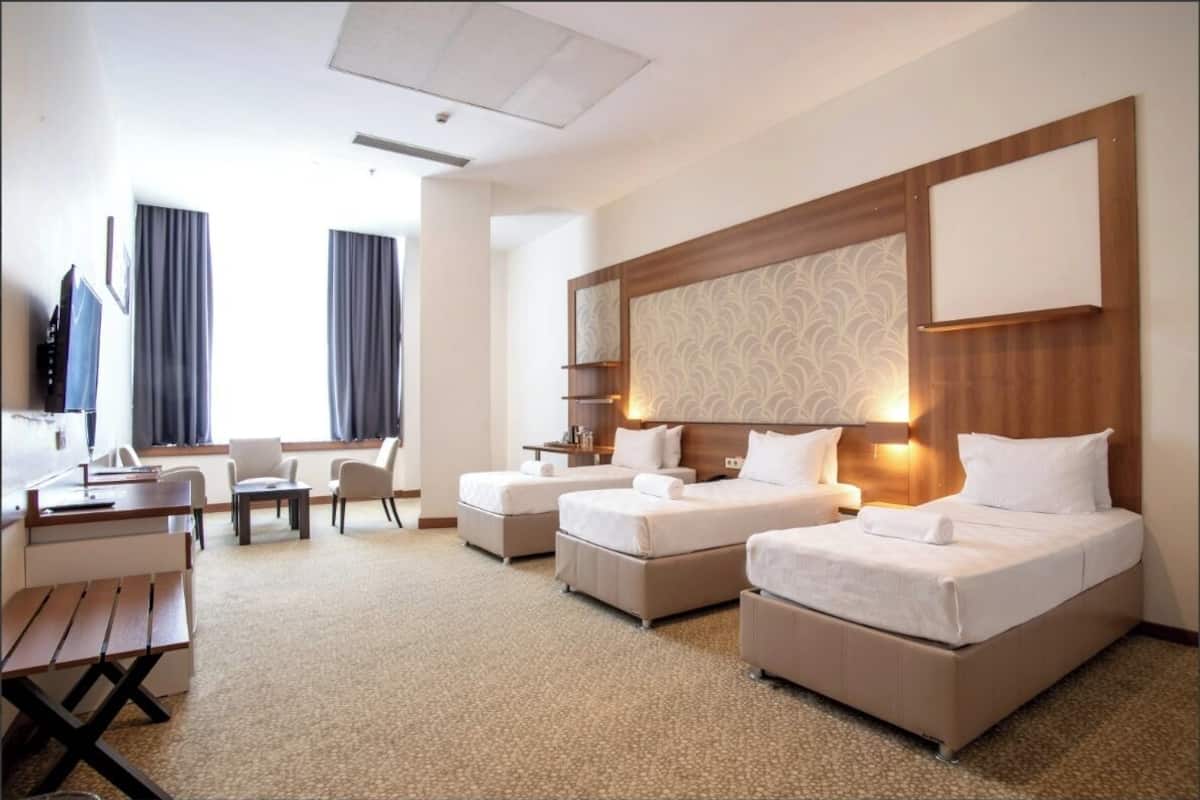 Basic Triple Room | Minibar, in-room safe, desk, laptop workspace