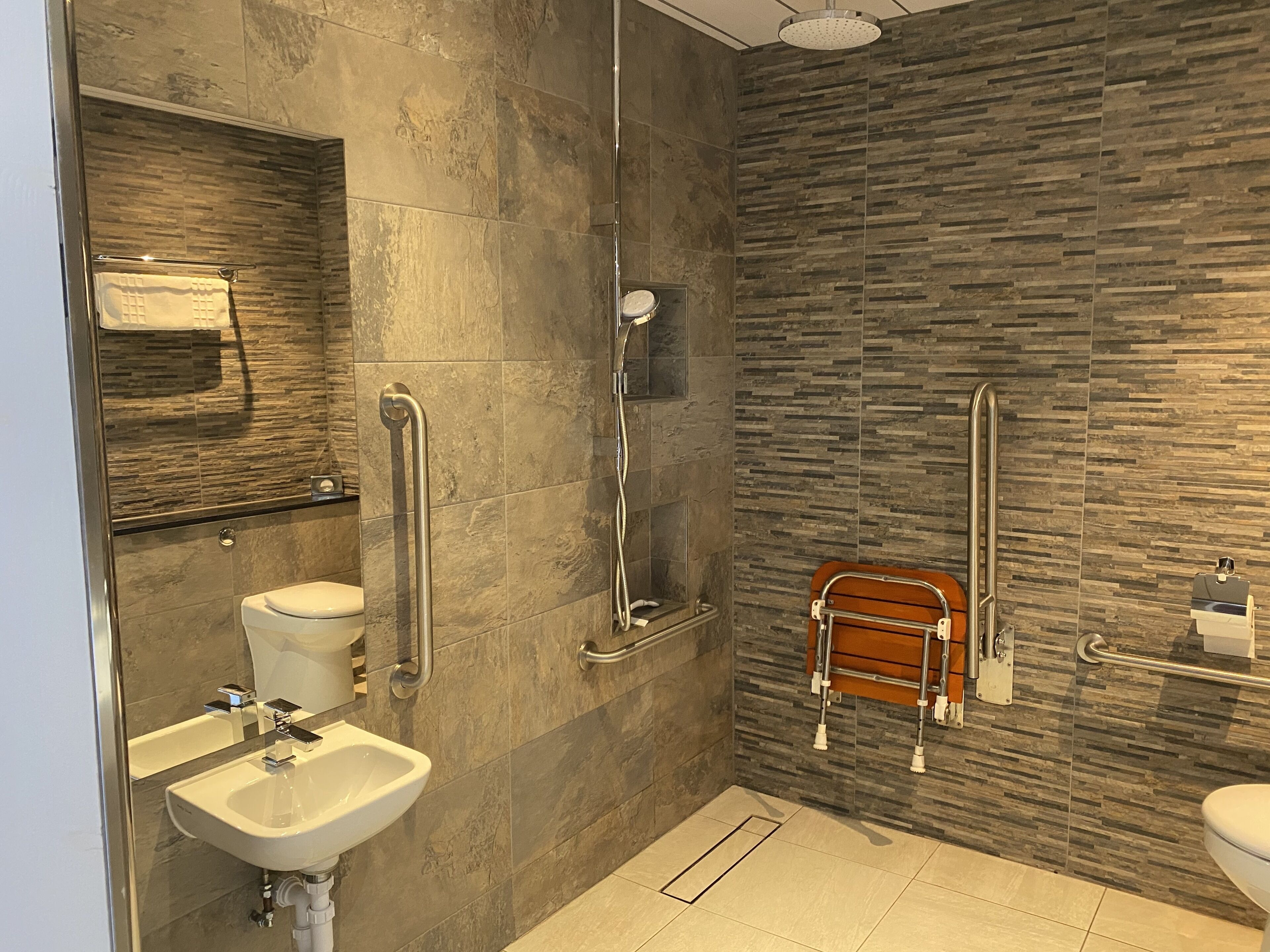 family room | bathroom | free toiletries, hair dryer, towels