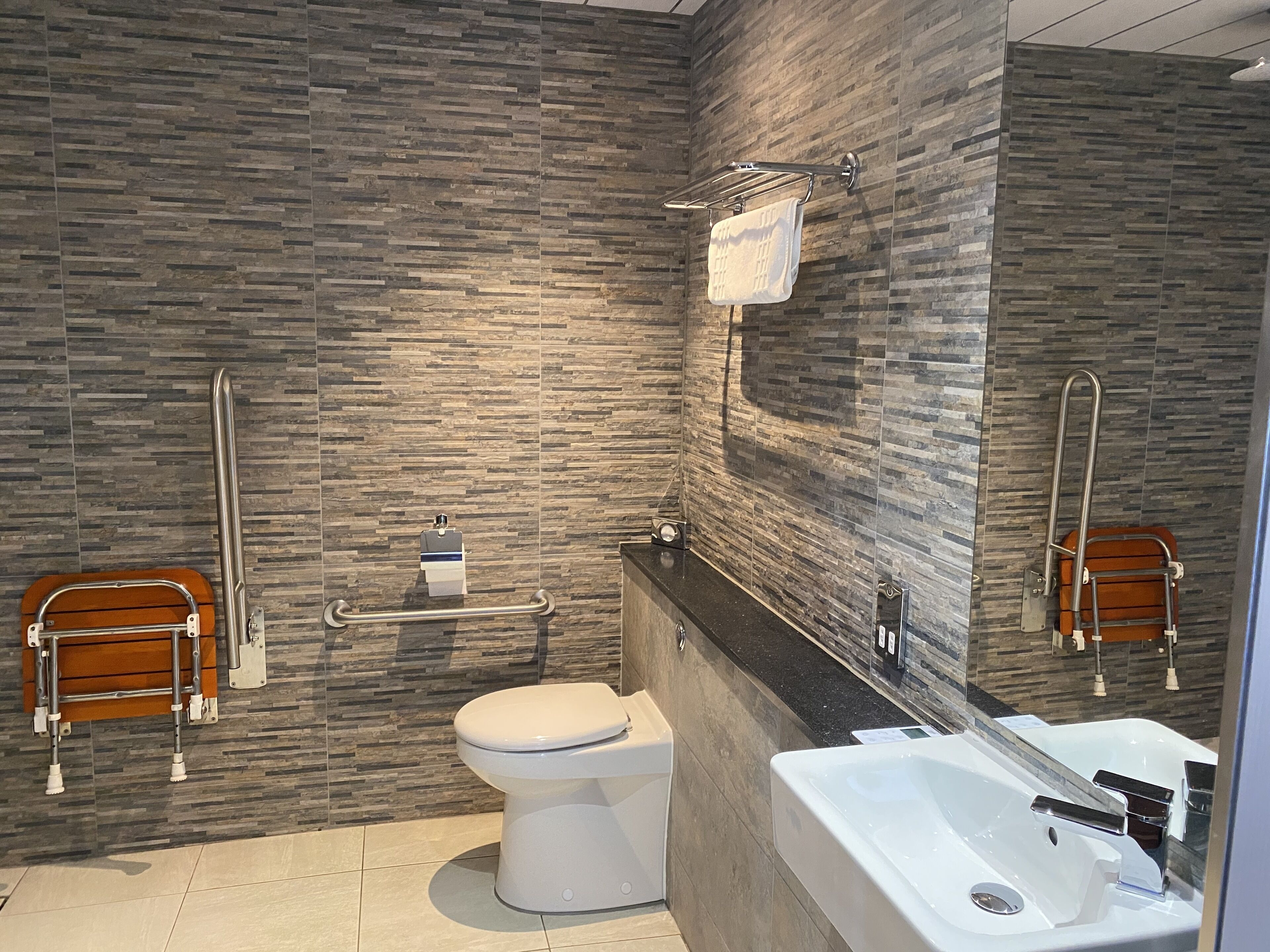 family room | bathroom | free toiletries, hair dryer, towels