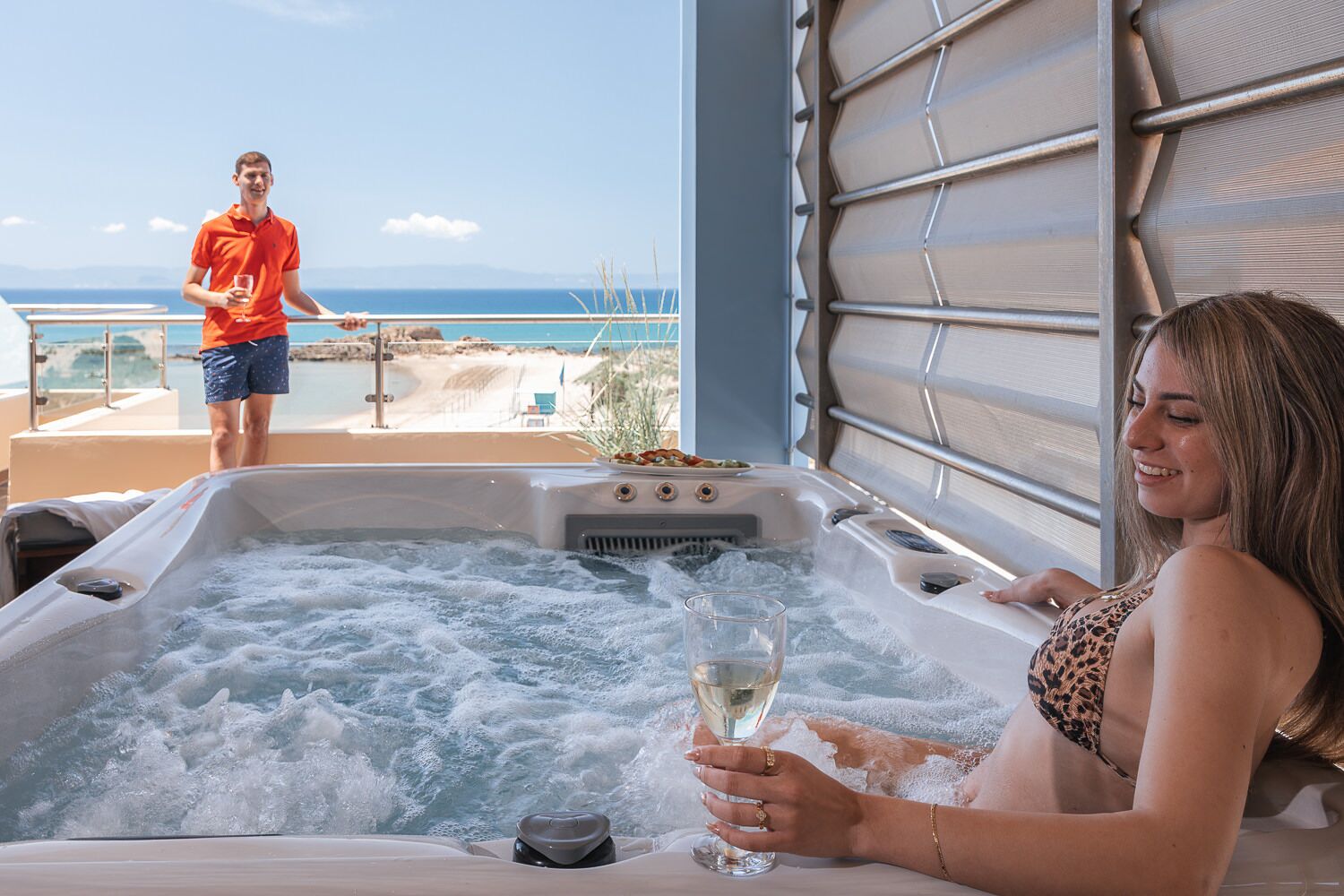 deluxe double room, hot tub | jetted bathtub