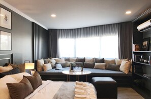 Stúdíóíbúð | 1 svefnherbergi, skrifborð, myrkratjöld/-gardínur, hljóðeinangrun