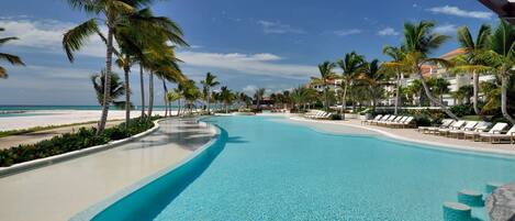 Außenpool, Sonnenschirme