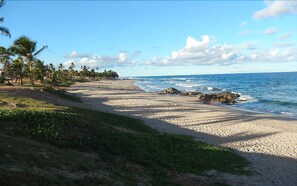 Vlak bij het strand