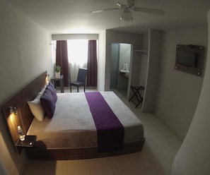 Desk, iron/ironing board, free WiFi, bed sheets