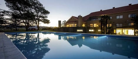 Indoor pool, seasonal outdoor pool