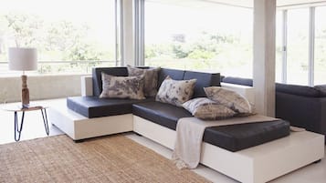 Casa Confort, 6 habitaciones | Zona de estar | Una televisión de pantalla plana, un reproductor de DVD