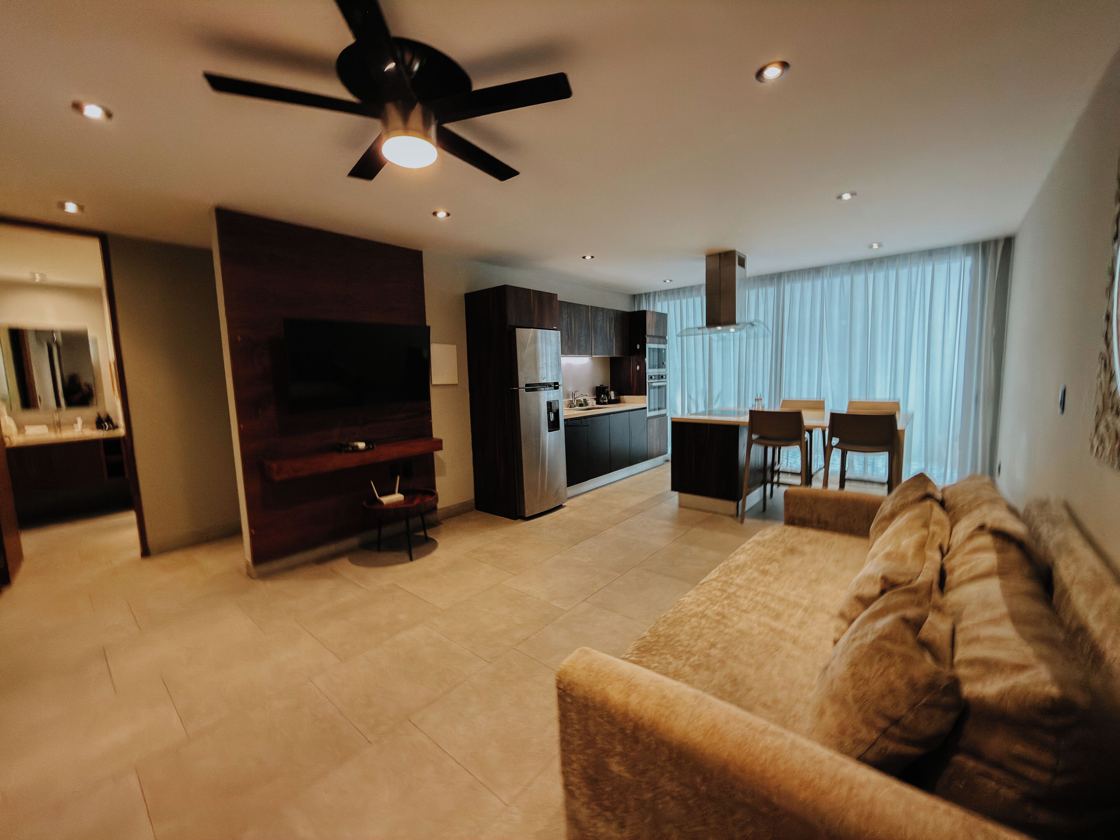 Family Apartment | Living area | Flat-screen TV, heated floors