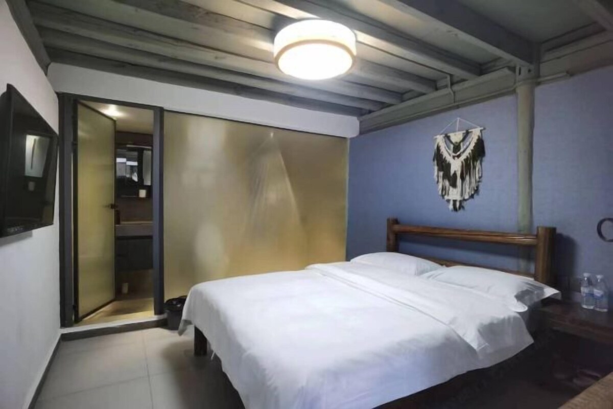Desk, blackout curtains, iron/ironing board, free WiFi