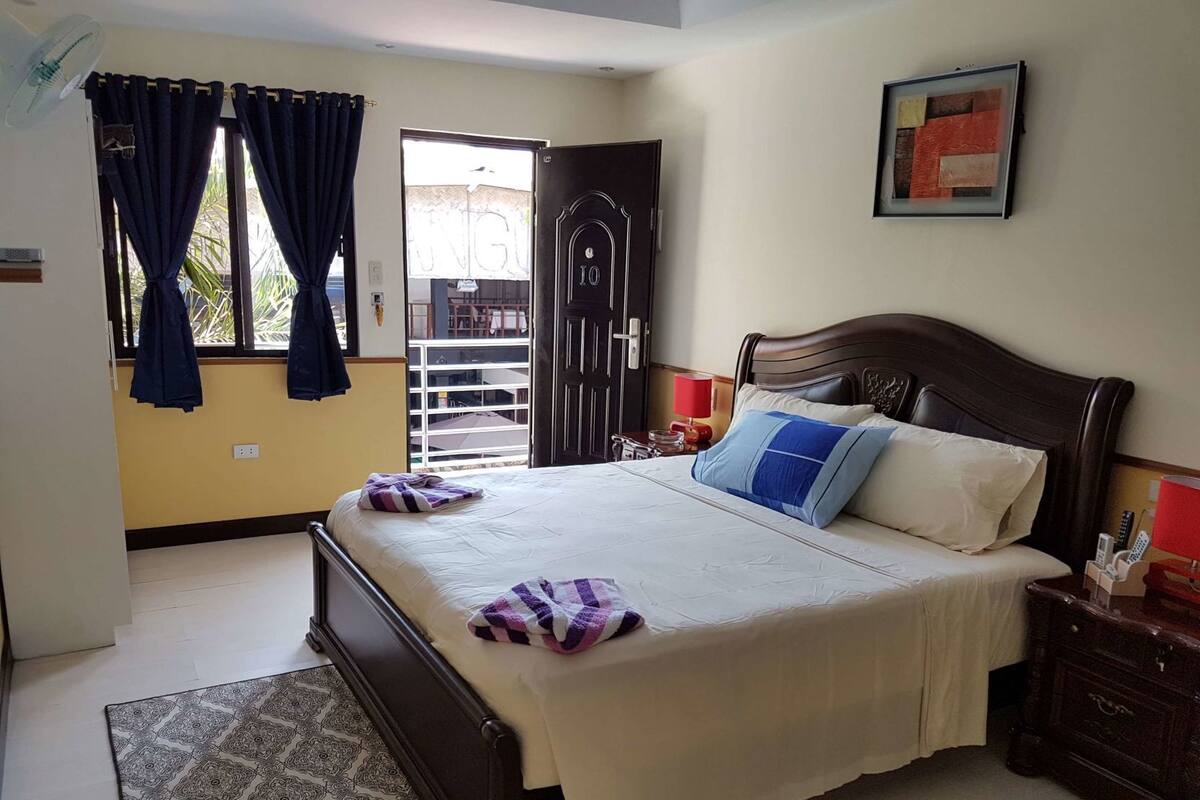 1 habitación y ropa de cama de alta calidad