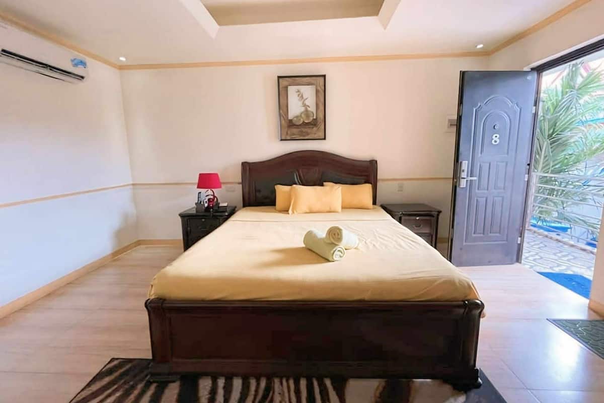 1 habitación y ropa de cama de alta calidad