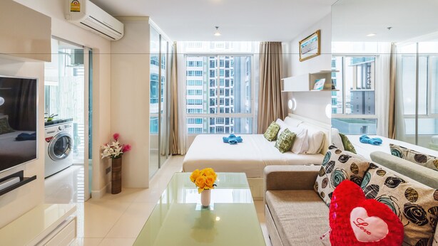 Standaard appartement, 1 slaapkamer | 1 slaapkamer, een bureau, verduisterende gordijnen, gratis wifi