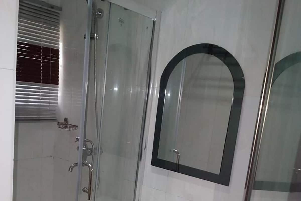 Regadera, amenidades de baño gratuitas, toallas