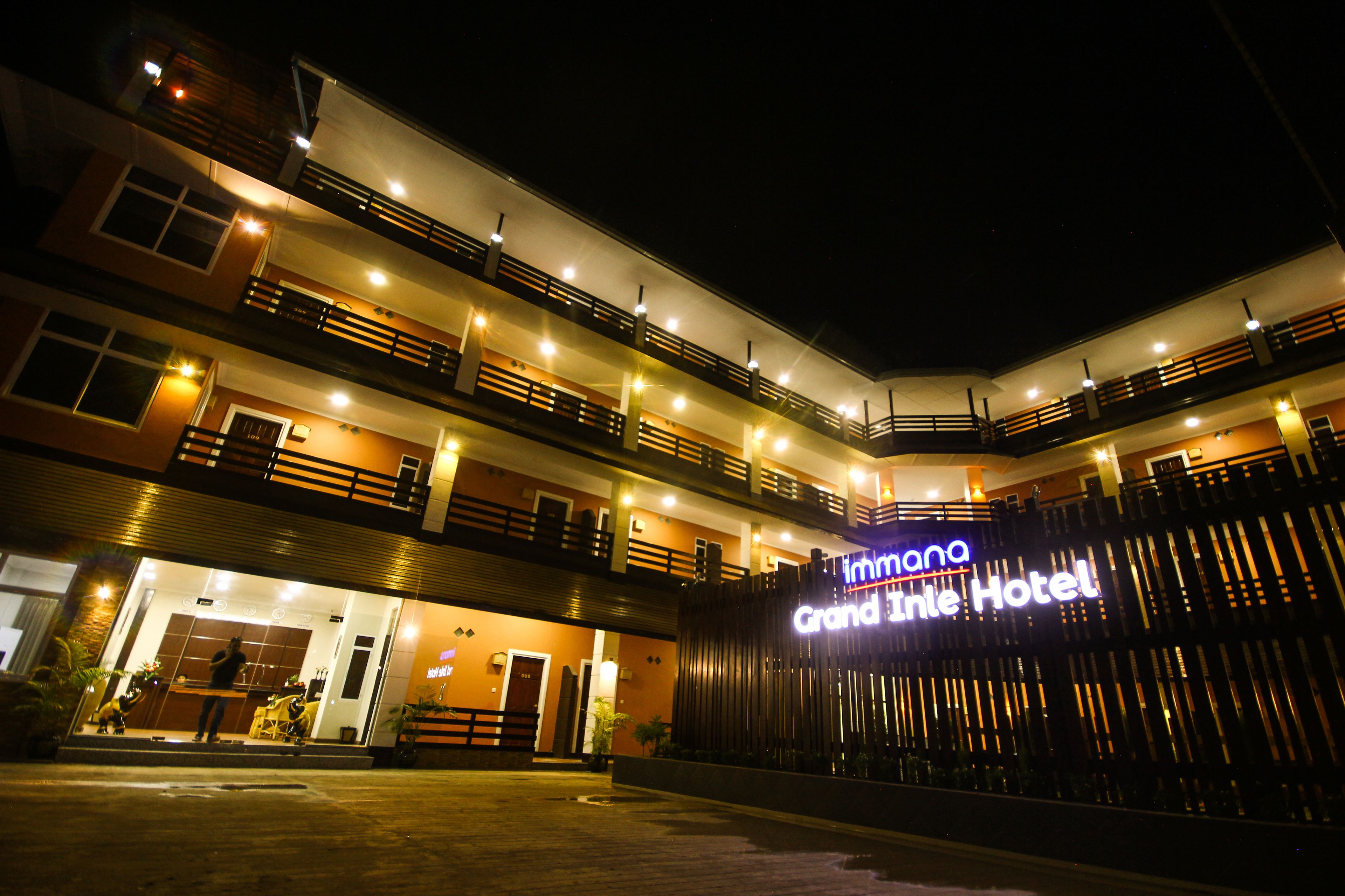 front of property – evening/night