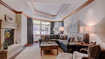 Condo, 2 Bedrooms | Living area | Flat-screen TV, fireplace, video-game console, DVD player