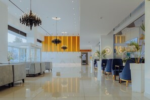 Sitteområde i lobbyen