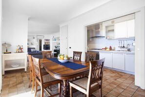 Villa, 3 Bedrooms, Sea View | Living area | Flat-screen TV, fireplace