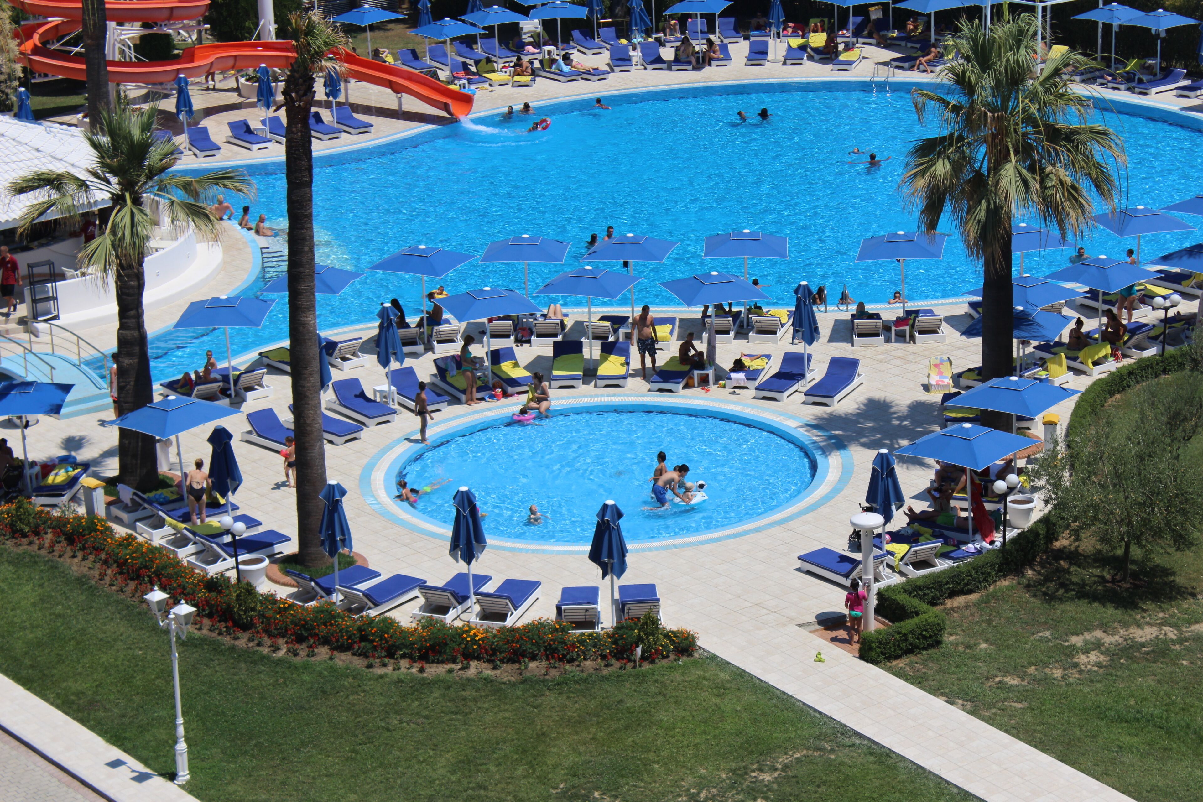 indoor pool, seasonal outdoor pool, pool cabanas (surcharge)