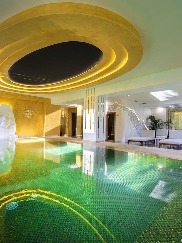 Indoor pool, seasonal outdoor pool, cabanas (surcharge), pool umbrellas