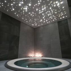 Sauna, hot tub, steam room, aromatherapy, sports massages, facials