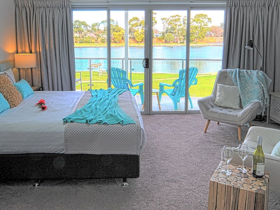Premium bedding, down comforters, pillowtop beds, blackout drapes