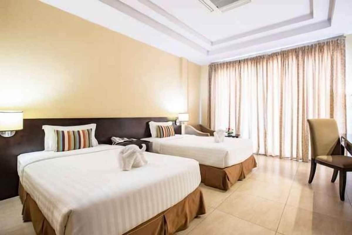 In-room safe, desk, laptop workspace, blackout drapes