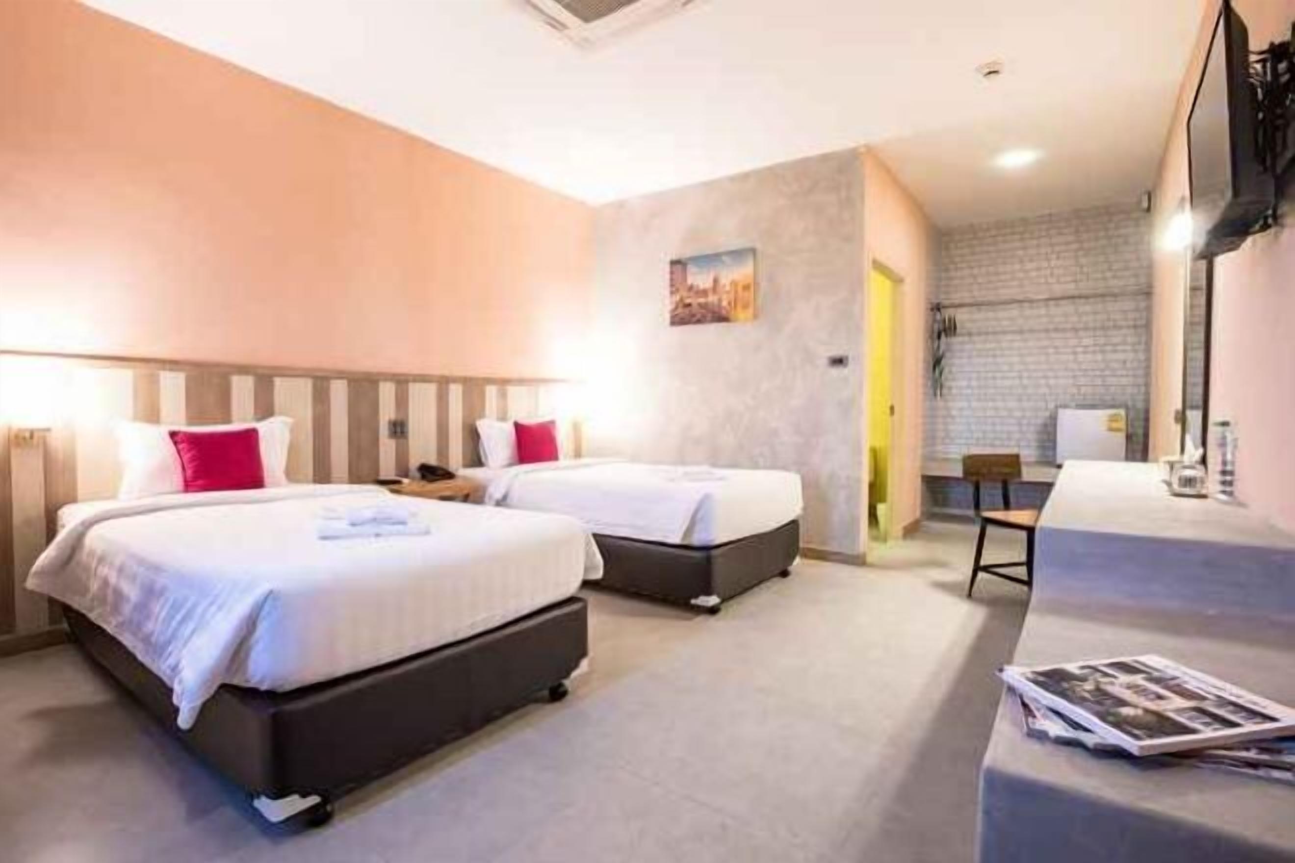 In-room safe, desk, laptop workspace, blackout drapes