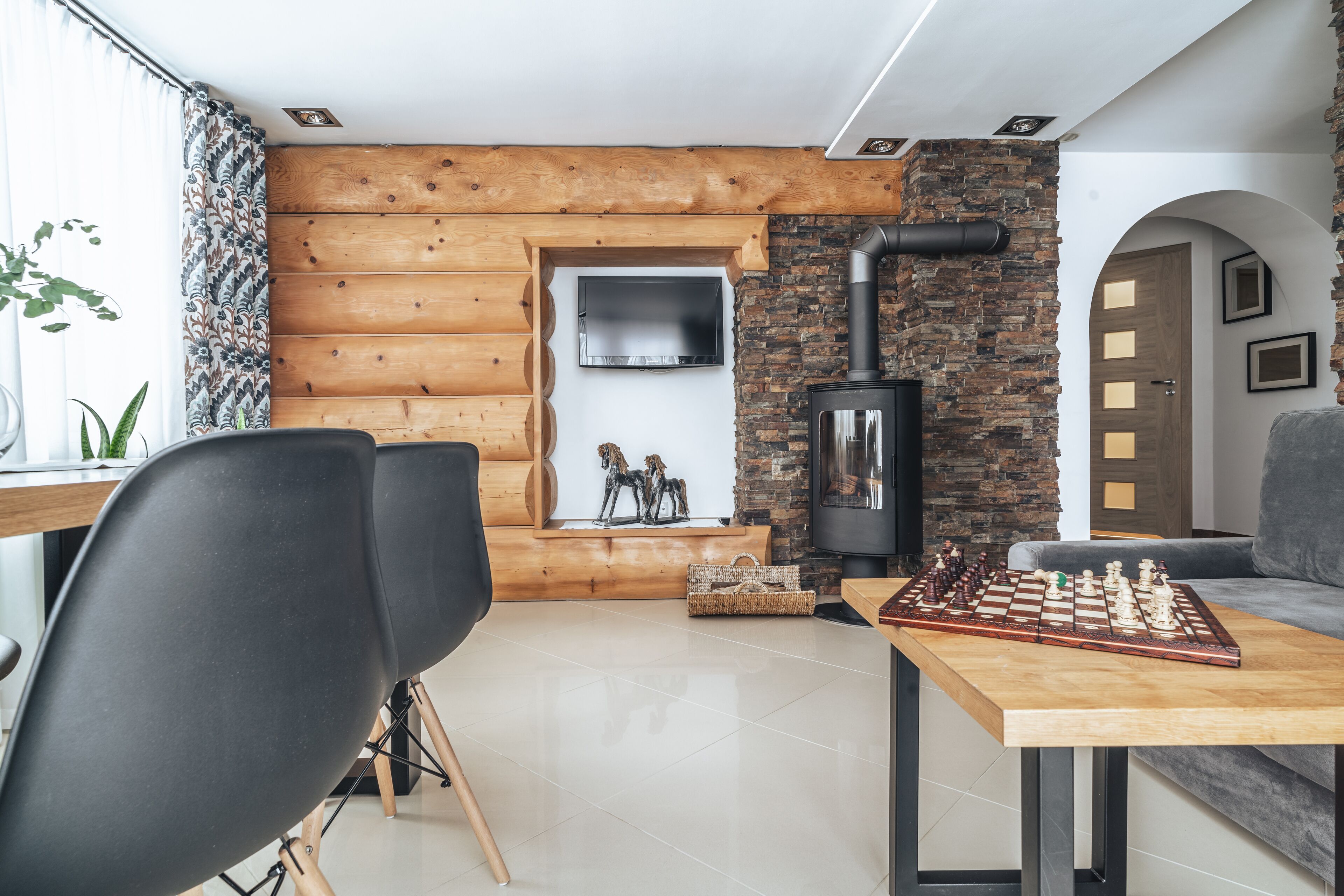 Appartement, cheminée