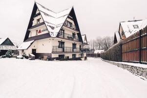 A szálláshely homlokzata