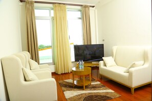 32-inch flat-screen TV with satellite channels, TV - Heron Hotel (Awassa)