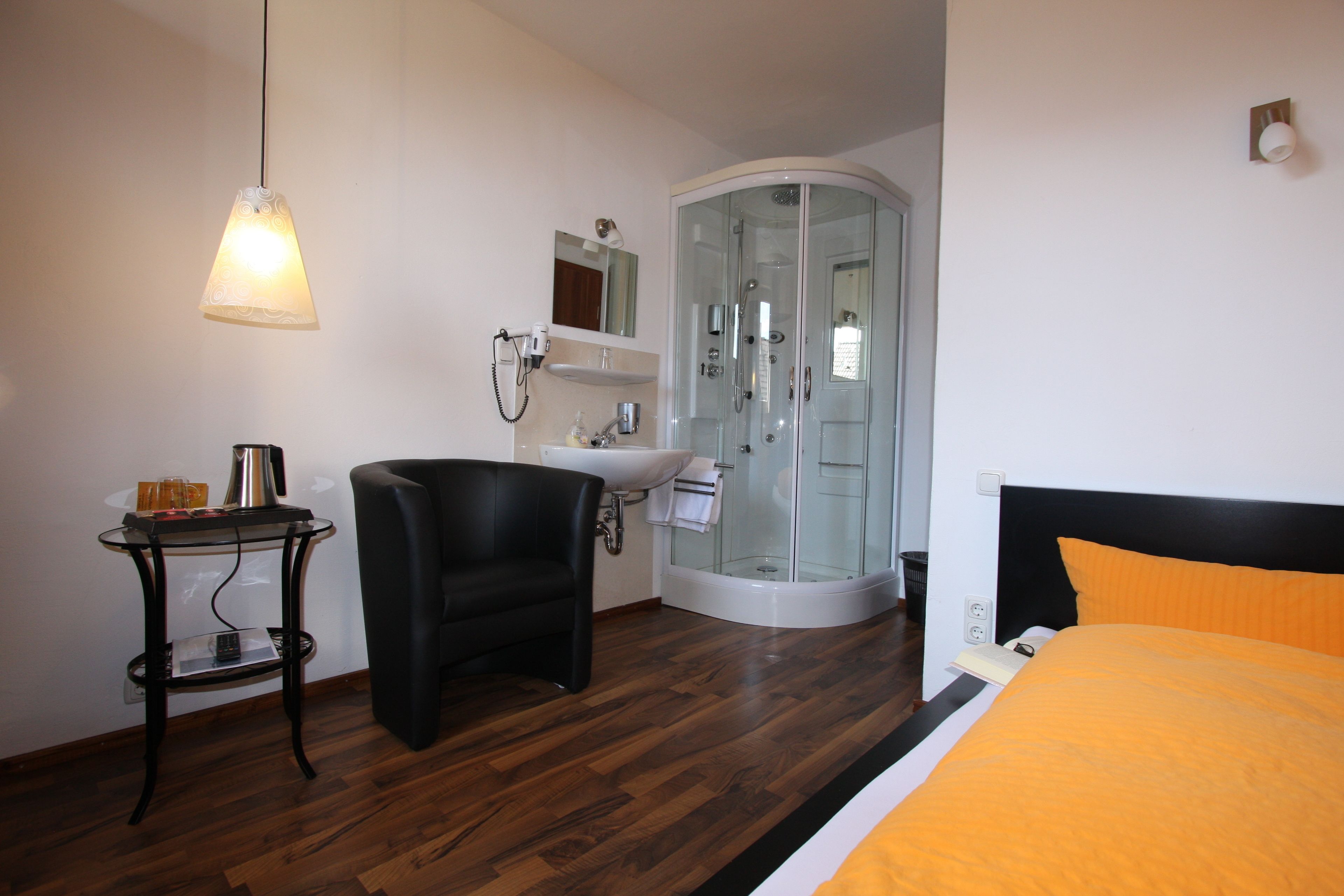 hypo-allergenic bedding, individually decorated, desk, laptop workspace