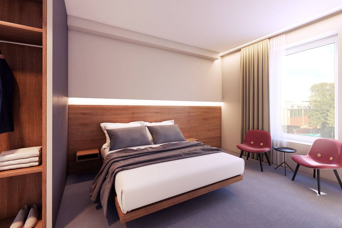 Literie de qualité supérieure, surmatelas, chambres insonorisées