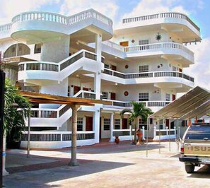 Majoituspaikan julkisivu