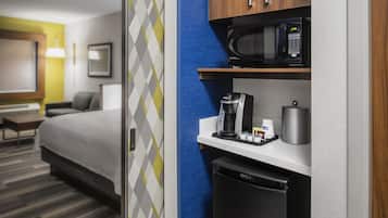 Pillow-top beds, desk, blackout curtains, iron/ironing board