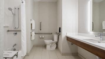 Standard Room, 1 King Bed, Mobility Accessible, Non Smoking (Mobility, Communications) | Bathroom