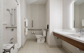 Standardzimmer, 1 King-Bett, barrierearm, Nichtraucher (Mobility, Communications) | Badezimmer