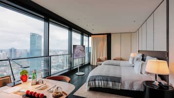 1 habitación y ropa de cama de alta calidad