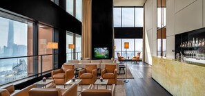 Suite, 1 Bedroom, River View (BVLGARI Suite, Bund View) | Living area | TV, fireplace, heated floors - Bulgari Hotel Shanghai (Shanghai)