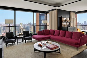 1 soverom, sengetøy av topp kvalitet og minibarvarer (inkludert)