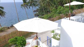 Outdoor wedding area