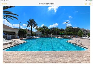 Piscine extérieure, piscine chauffée