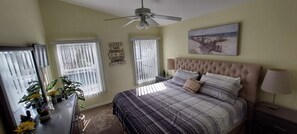 5 bedrooms, in-room safe, iron/ironing board, travel cot