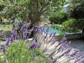 Outdoor pool - Provence Luberon, Mas de charme private pool, View Colorado Provençal (Rustrel)