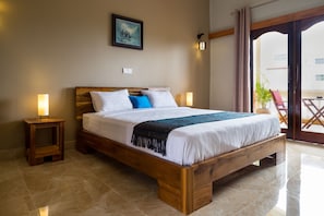 Superior Double Room, 1 Queen Bed, Balcony, Sea View | In-room safe, individually decorated, desk, blackout drapes