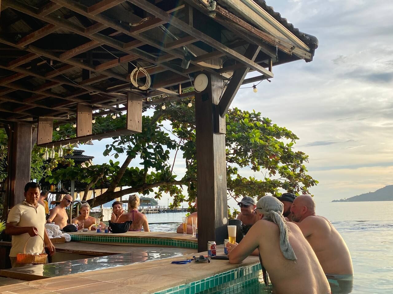 Poolside bar