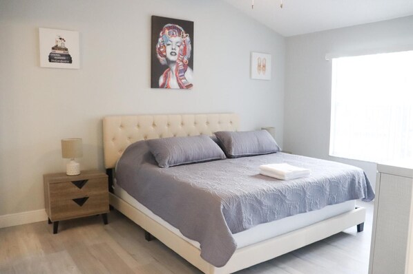 Down duvets, individually decorated, individually furnished